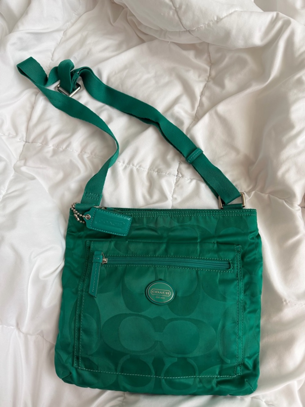 Coach Emerald Signature Crossbody Bag